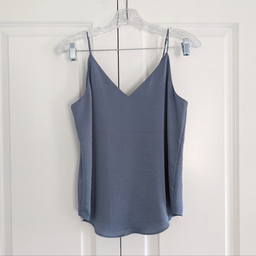 Express Dusty Blue V-Neck Downtown Cami